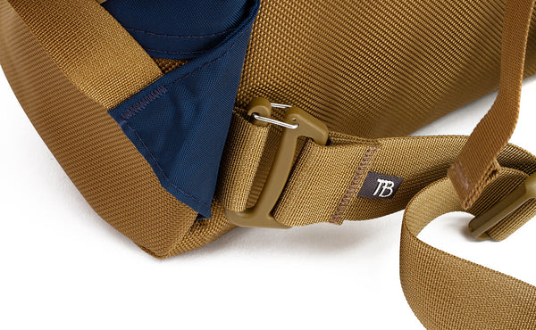 A close shot of the attachment point for the hip belt on the Guide's Pack.